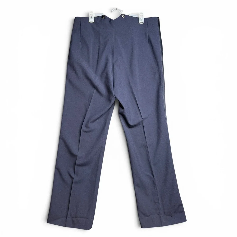 USAF Dress Uniform Trousers Blue Wool Blend Satin Stripe Mens 38x30  Patriot USA - Picture 6 of 12